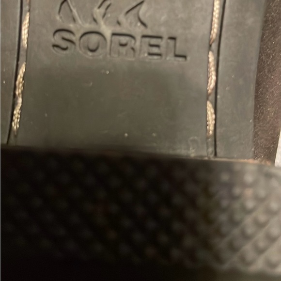 Sorel waterproof low heeled leather boot with sorel strap embellishments - Picture 2 of 10